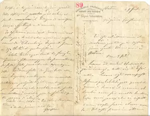 Lettera di Tanara alla moglie